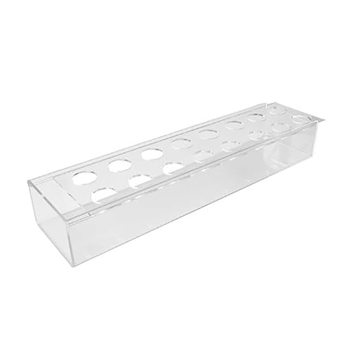 Centro de Mesa Floral Rectangular para Mesa de Comedor Florero de Acrílico Florero de Acrílico Transparente Centro de Mesa Floral Soporte de Flor de Acrílico Floreros para(1 unidad-16 Agujeros)