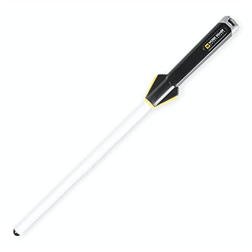 Work Sharp Kitchen Ceramic Honing Rod - Angle Guided - For Chef, Santoku, Paring, & Serrated Knives Black