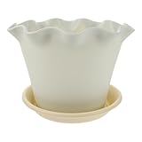 Structure respirante : la conception surélevée et ventilée de ce pot de pépinière favorise un développement sain des racines et évite problèmes d'arrosage excessif, pot de fleurs avec soucoupe, jardinière pour balustrade de balcon