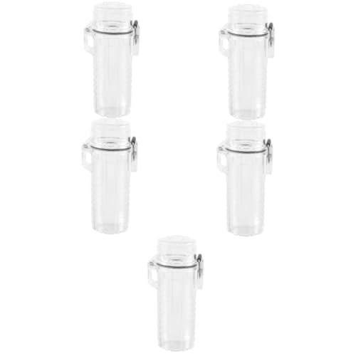 CALLARON 5 Piezas Funda Transparente para Mechero Protectora Resistente al Agua y Humedad Ligera y Portátil Diseño Creativo y Duradero para Uso Diario