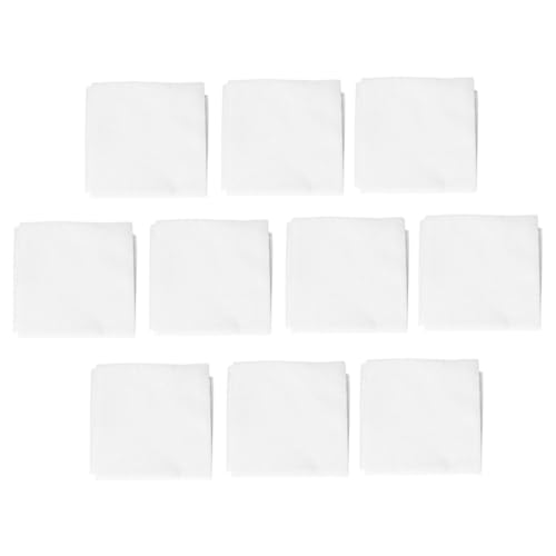 Mikinona 10pcs Reusable Cotton Muslin Cheesecloth for Cooking Food Straining and Steaming Natural Cotton Fabric Hemmed Edges for Home and Restaurant Use