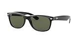 Ray-Ban Herren New Wayfarer Sonnenbrille, Schwarz, L EU