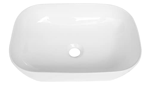 Lista de Lavabos encastrados , tabla con los diez mejores. 49 LAVABO CERÁMICO DE COLOR BLANCO PEQUEÑO RECTANGULAR PARA SOBREPONER 36 CM X 25 CM, YZ-033-3625