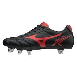 Mizuno Monarcida Rugby Si - Scarpe da Ginnastica Basse Uomo, Multicolore (Black/Red 001), 40 EU