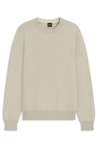 Pull en coton mélangé bicolore BOSS Hommes Klapok coupe moderne