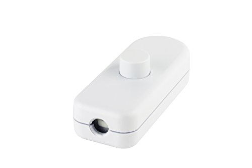 White cable with earthing connection