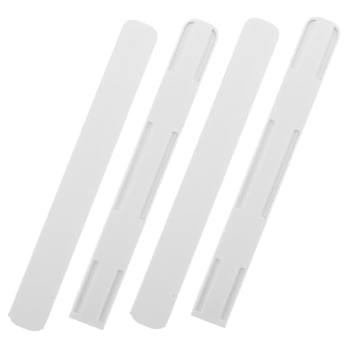 Uonlytech 4 pièces Rail Tiroir Autocollant Glissières Coulissantes Blanches Accessoires Pour Tiroir Cuisine Armoire Boîte De Rangement Et