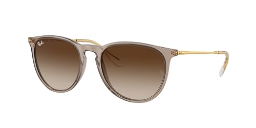 Ray-Ban RB4171 Sunglasses Bundle: RB 4171 ERIKA 674413 Erika Transparent Light Brown and Eyewear Cleaning Kit