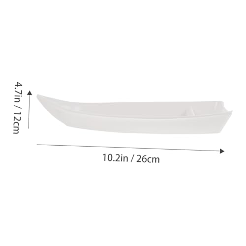Bandeja para sushi forma de barco melamina miniatura 2