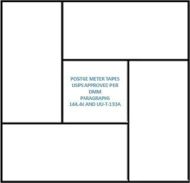 Pinwheel Postage Meter Tapes~Made In Usa~ Usps Approved~Compatible With All Brands Of Mailing Machines. 600 Tapes In Strong, Easy-Feed Box. #TOP1