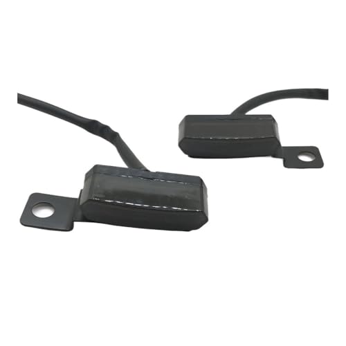 Clignotant moto universel LED eau courante noir feu indicateur levier frein embrayage 2pcs