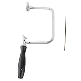 Schmucksäge Kit, Tragbares Sägebogen Schmuckdraht Geschnitzter Schwarzer U förmiger Griff Werkzeug Säge Schmuckwerkzeug Juwelier Wachsring Metallsäge Schmuckherstellungswerkzeug für die Schmuck