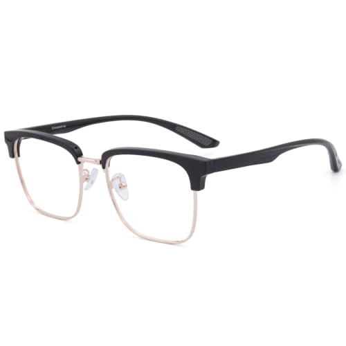Image of GUDVUE Blue Light Blocking Glasses Men Rectangle Lightweight Gaming Glasses