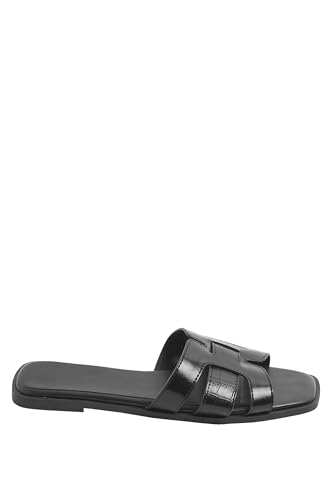 Image of Yours - Cut Out Mule Sandals In Wide E & Extra Wide Eee Fit - Women's