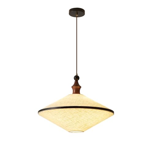 Lustre médiéval haut de gamme en tissu et LED, élégance rétro pour bureau et bar
