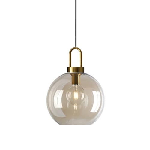 Luminaire suspendu E27 plafonnier en verre scandinave pour chambre