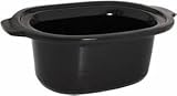 Ceramic Crockpot Insert slow cooker SS-990903 black 6.5 Quart Capacity fits models SD700450/9J, SD700450/AL, SD700450/ALA, SD700450/C4A, SD700550/9J, SD700550/ALA all replacement clad