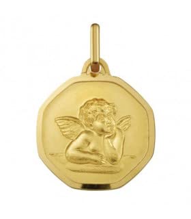 Médaille ange Raphaël Argyor en or jaune : le cadeau de baptême et de communion idéal