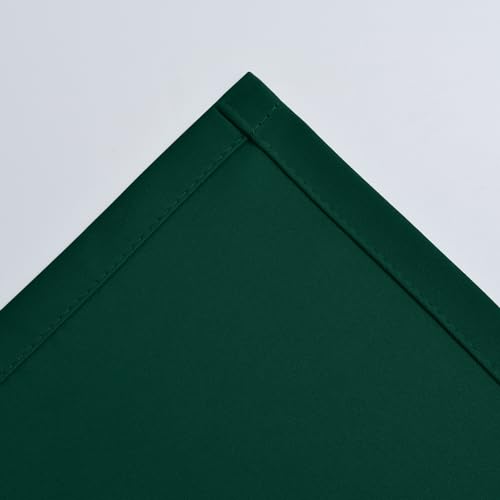 Image of COSVIYA Grommet Room Darkening Dark Green Curtains 90 inch Long for Bedroom | Light Blocking Insulated Thermal Curtains for Living Room, Blackout Thick Polyester Window Drapes,52x90 inches, 2 Panels