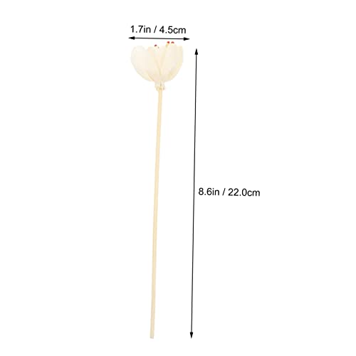 VICASKY 10 piezas varas aroma difusor con flor artificial miniatura 2