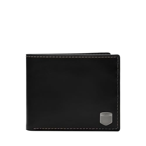 Fossil Men's Ryan RFID-Blocking Leather Bifold Wallet with Flip ID Window for Men
