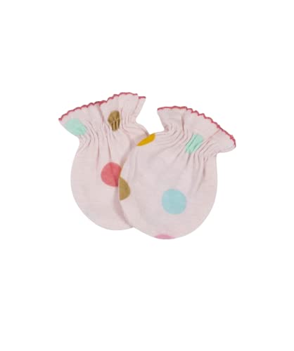 Gerber 4 Pack Organic Cotton Baby Girl Rainbow Mittens (Size 0-3 Months)4