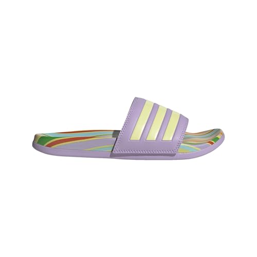 Adidas Damen Adilette Comfort Slides, Purple Glow/Pearl Citrine/Purple...