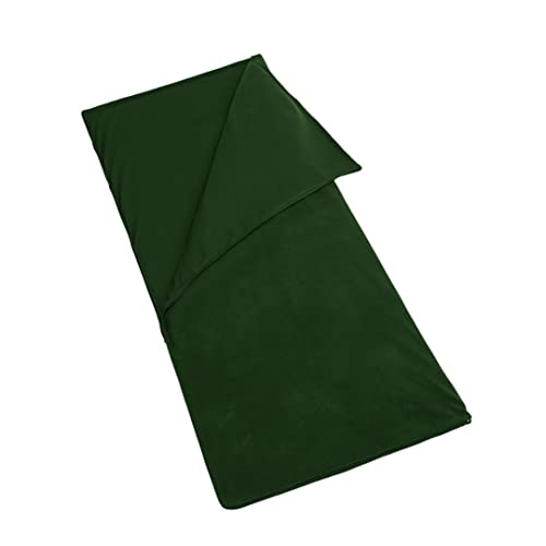 Veesper Fleece Sleeping Bag Liner Envelope Ultralight Camping Sheet Zippered Sleeping Bag Portable Lighweight Travel Sheet Camping Sleep Bag with Pillow