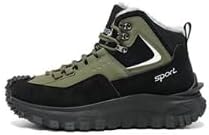 Safe Work Orthotic Hiking Boots, Anti-slip and Durable Steel Toe Boots, Men's Stylish Casual Lace-up Snow Boots