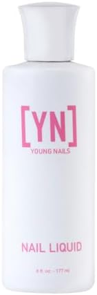 Young Nails Nail Liquid. Professional Grade High Quality Monomer. Use with Nail Powder for Acrylic Nails At Home. Low Odor, Mess + MMA Free, Non-Yellowing Nail Liquid