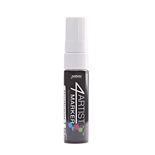 Pebeo 580325 4Artist Marker 15mm Flat Tip White