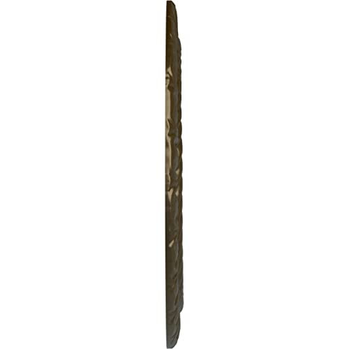 Image of Ekena Millwork CM10CLBRS 10 5 /8 inchOD X 5 3 /4 inchID X 1 /2 inchP Claremont Ceiling Medallion Fits Canopies Up to 7 inch, Brass