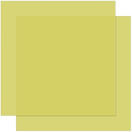 Yaomiao G 10/ FR 4 Garolite Sheet G10 Sheet, Yellow (2 Pcs,1/16" Thick x 12" Wide x 12" Long)