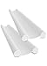 2 Bas de Portes Isolant Froid Blanc - Double Protection contre les Courants d'Air - Boudin de Porte Stop Froid