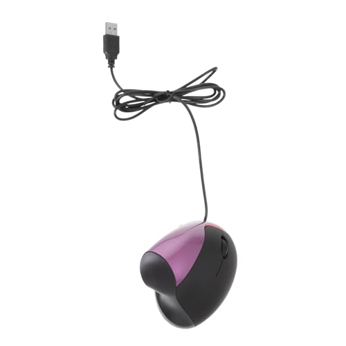 Ratón vertical ergonómico para portátil SHINEOFI con cable USB, 5 botones y reposamuñecas