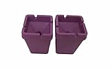 2 Pack Smoke Prison Smokeless Butt Bucket Ashtray Odorless For Home, Office, Car, Camping, Outdoor, Travel - Made from High Plastic Material (Purple)