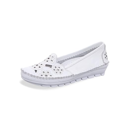 Mocassins pour femme Gemini noir chaussures plates confortables taille 382336-01 tendance