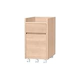 DIMENSIONI: Esterno : L46,5 x P 31,2 x A 59 cm | Scomparto superiore: L44,1 x P28 x A 5,1 cm | Cassetto superiore : L38,6 x P23 x A 6,5 cm | Cassetto inferiore : L38,6 x P23 x A 18 cm