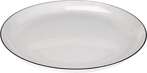 SELTMANN WEIDEN Frühstücksteller - Durchmesser: 20,2 cm - Höhe: 2,1 cm - Lido - Form: Rund - 10826 Weiß - Black Line