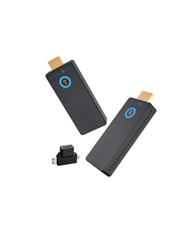 ���C�����XHDMI ����M�@ HDMI���� 4K@30Hz�Ή��A16�䑗�M�@�����ڑ��Ή��A30m��������x��2.4G/5.8GHz�o�p���荂���`���AWIFI&�ݒ�s�v Laptop/Camera/PC to TV/Monitor/Projector �Z�K�F