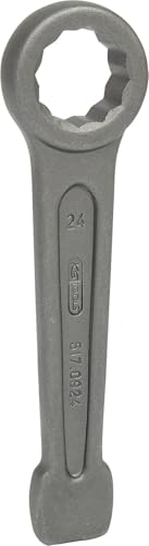 Clé à frapper à œil brunie 24 mm KS TOOLS pour serrage lourd - 3