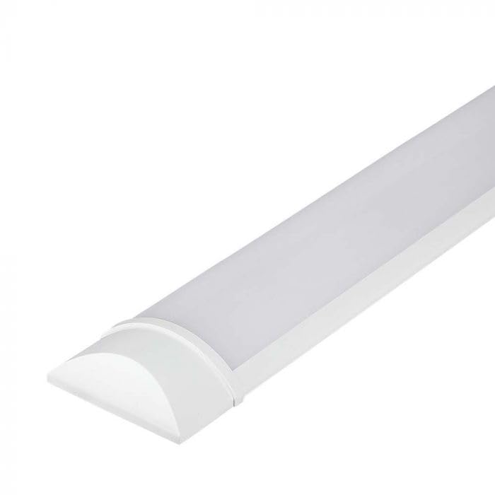 LED Batten Tube Light 6500K Cool White, 2ft 3ft 4ft 5ft 6ft SMD Ceiling Strip Light, Prismatic Diffuser, Energy Saving Indoor Light for Garage Workshop Office Kitchen Utility Room (3ft 900mm)
