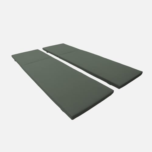 sweeek - Lot de 2 Coussins pour Bain de Soleil Kaki - Relaxa