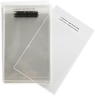 XOandQuin C5 167 x 230mm / 6.5 x 9" Clear Biodegradable Home Compostable PLA Eco Friendly Cellophane Alternative