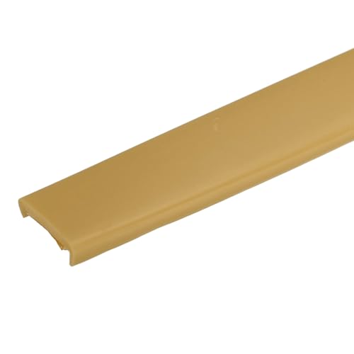 Image of uxcell U Shape Furniture Edge Banding, 2M Self Adhesive Flexible Edging Trim, 5x18mm TPE Edge Guards for Cabinets Furniture Repair Restoration, Beige