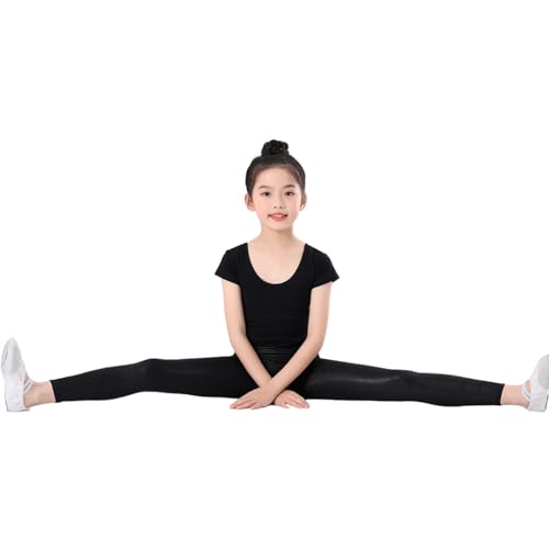 LOLANTA Girls Shiny Metallic Leggings, Kids Stretchy Tights, Ankle Length Shiny Dance Pants2