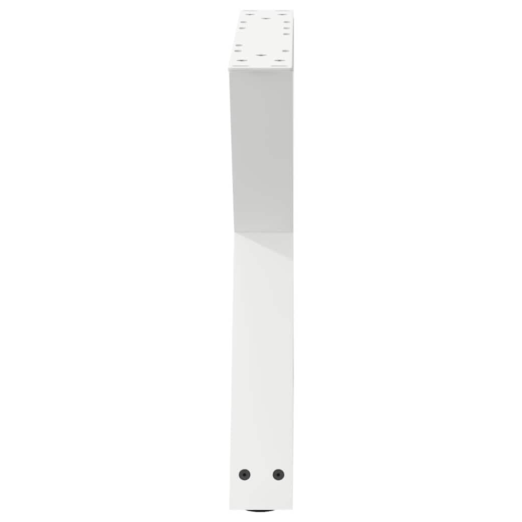 vidaXL Nogi do stolika kawowego 2 szt. Białe 60x(42-43,3) cm Stal