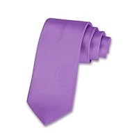 Forony Mens Ties Purple Tie for Wedding Business Formal 8 CM(3.15in)
