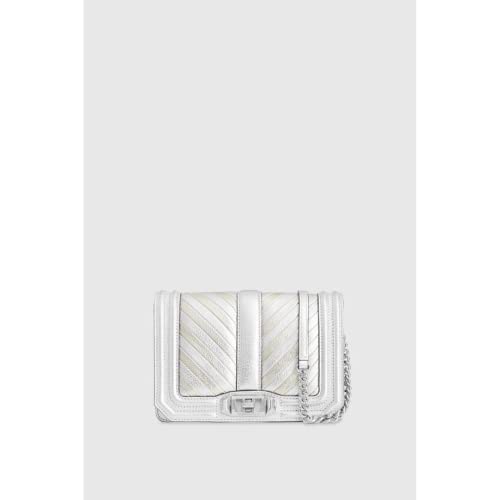 Image of Rebecca Minkoff Women's Chevron Quilted Love Crossbody Bag
