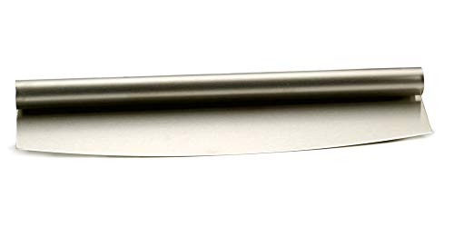 RSVP International Endurance® Rocker Style Stainless Steel Pizza Cutter, 14' | Sharp & Versatile Cutter | Chop & Slice Cakes & Pizzas with Ease | Dishwasher Safe